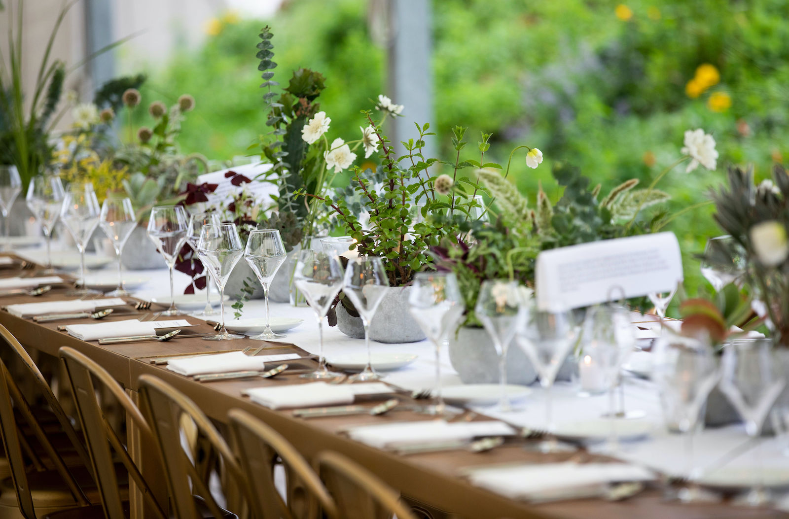 Corporate dinner at the Brooklyn Grange in the Brookly Navy Yard